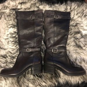 Lucky Brand Rorkie Black Leather Sz 7 Boots